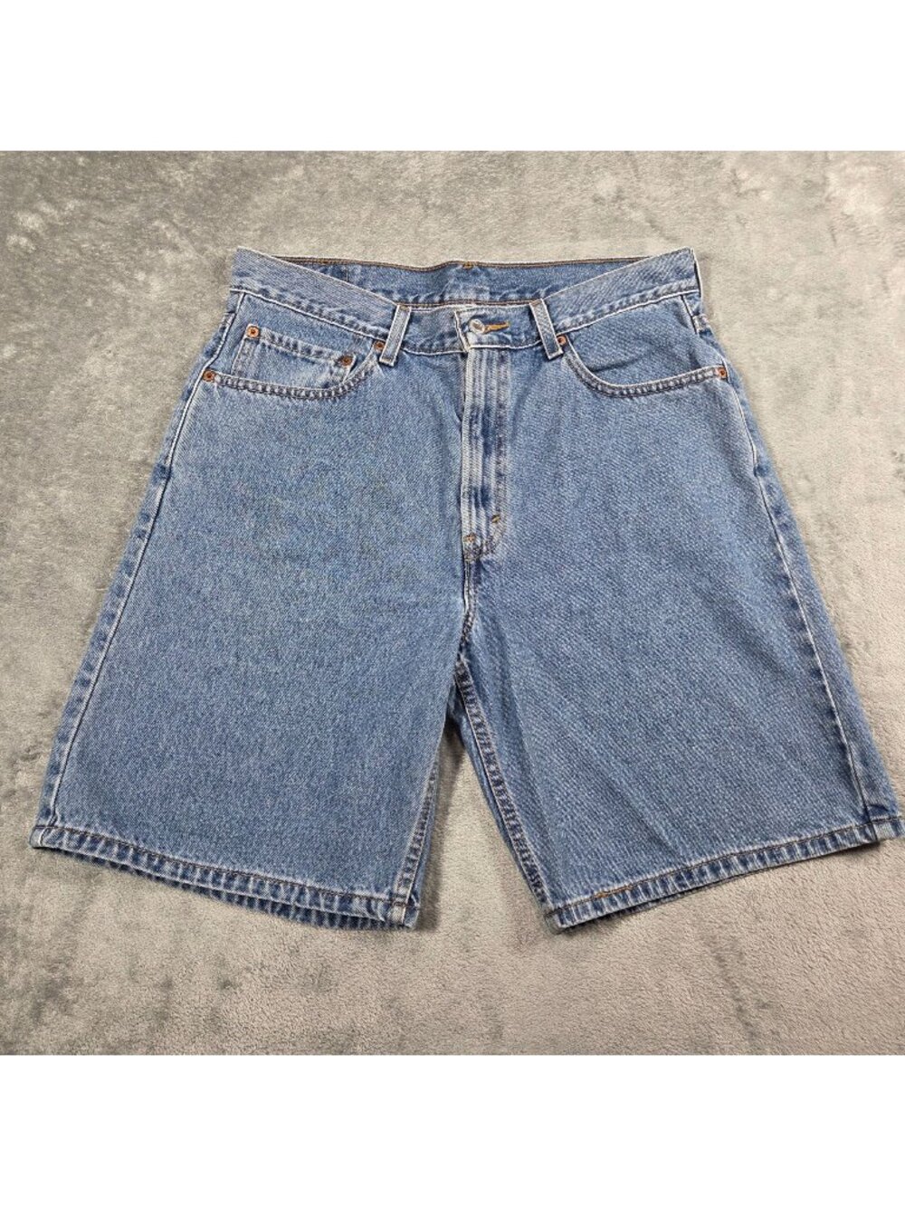 Levis 550 Shorts Mens 34 Blue Relaxed Fit Denim Jean Cotton Jorts